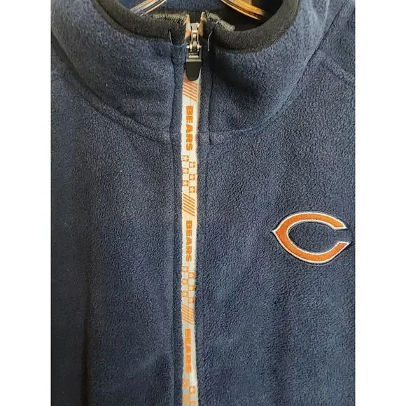NFL Chicago Bears Full Zip Fleece Vest, NWT, Medium